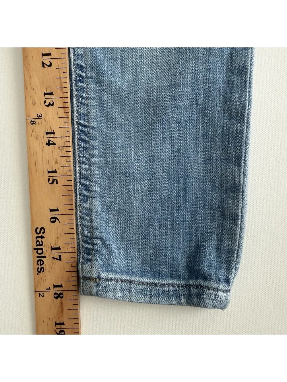Polo Ralph Lauren Tompkins HR Skinny Jeans Girls Size 5 Distressed Light Wash